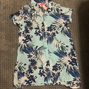 Xhilaration swimsuit coverup floral XL NWT